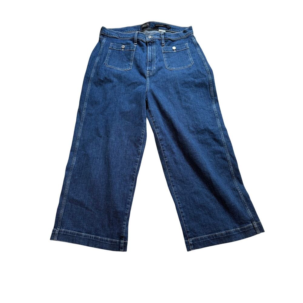Banana Republic Jeans Women's 34 High Rise Wide Leg Crop